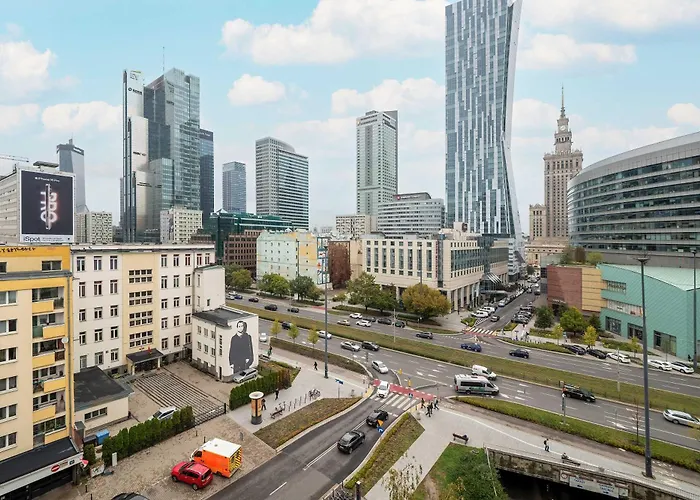Przytulne Studio W Centrum Warszawy Z Widokiem Na Miasto, Wanna I Balkonem By Rent Like Home